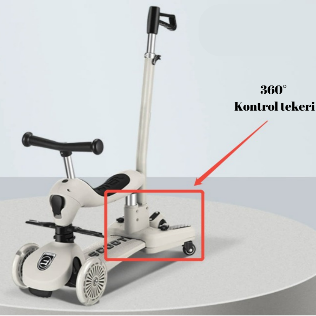 Highwaykick Ebeveyn Kontrollü Oturaklı Scooter Denge Bisikleti