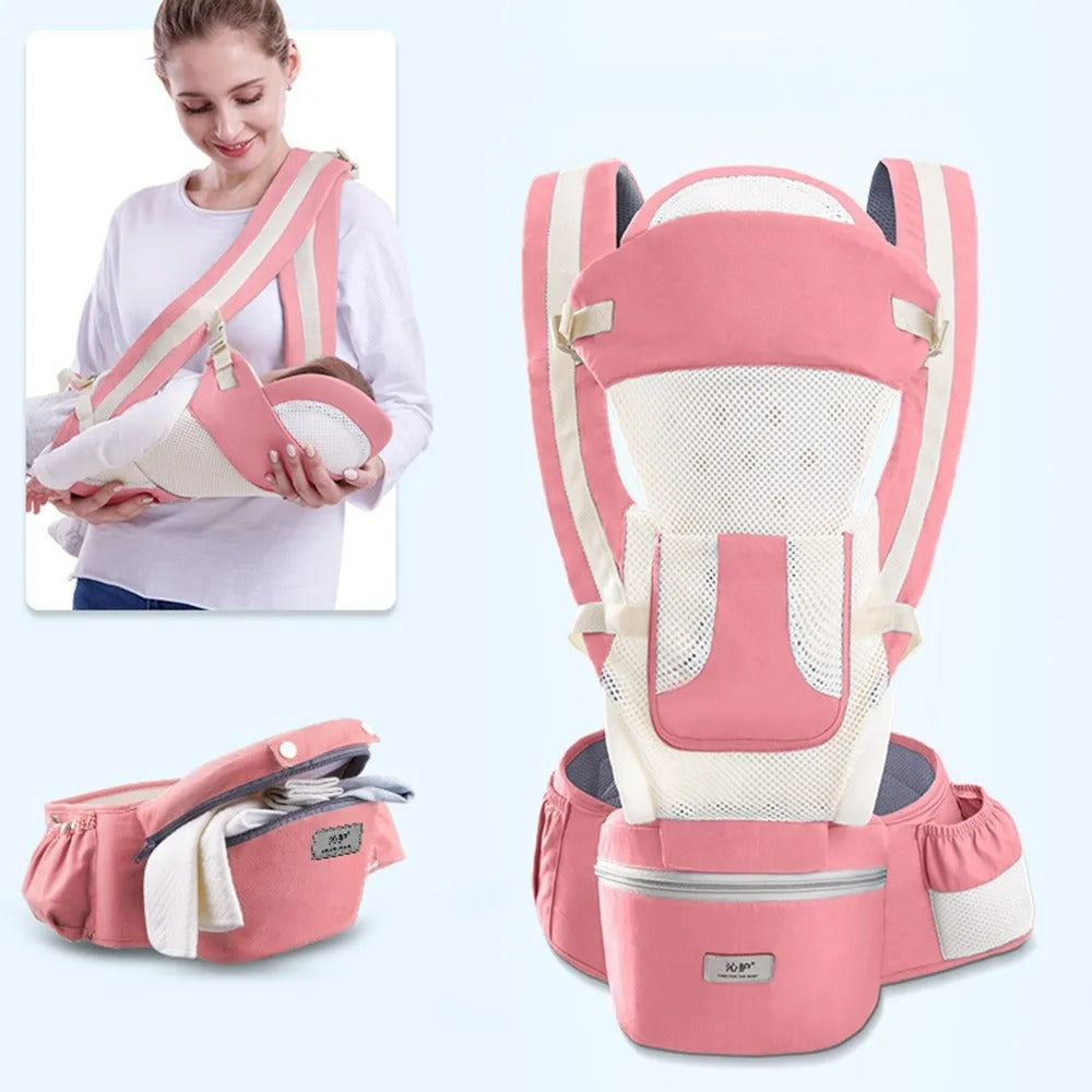 Çantalı Ergonomik Oturaklı Çift Yönlü Kanguru Bebek Taşıyıcı