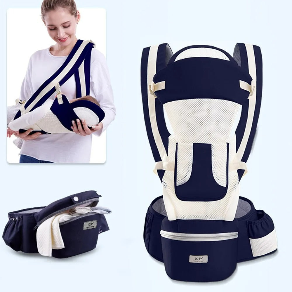 Çantalı Ergonomik Oturaklı Çift Yönlü Kanguru Bebek Taşıyıcı