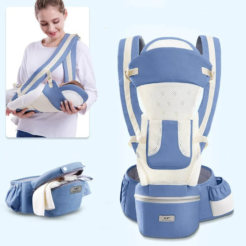 Çantalı Ergonomik Oturaklı Çift Yönlü Kanguru Bebek Taşıyıcı