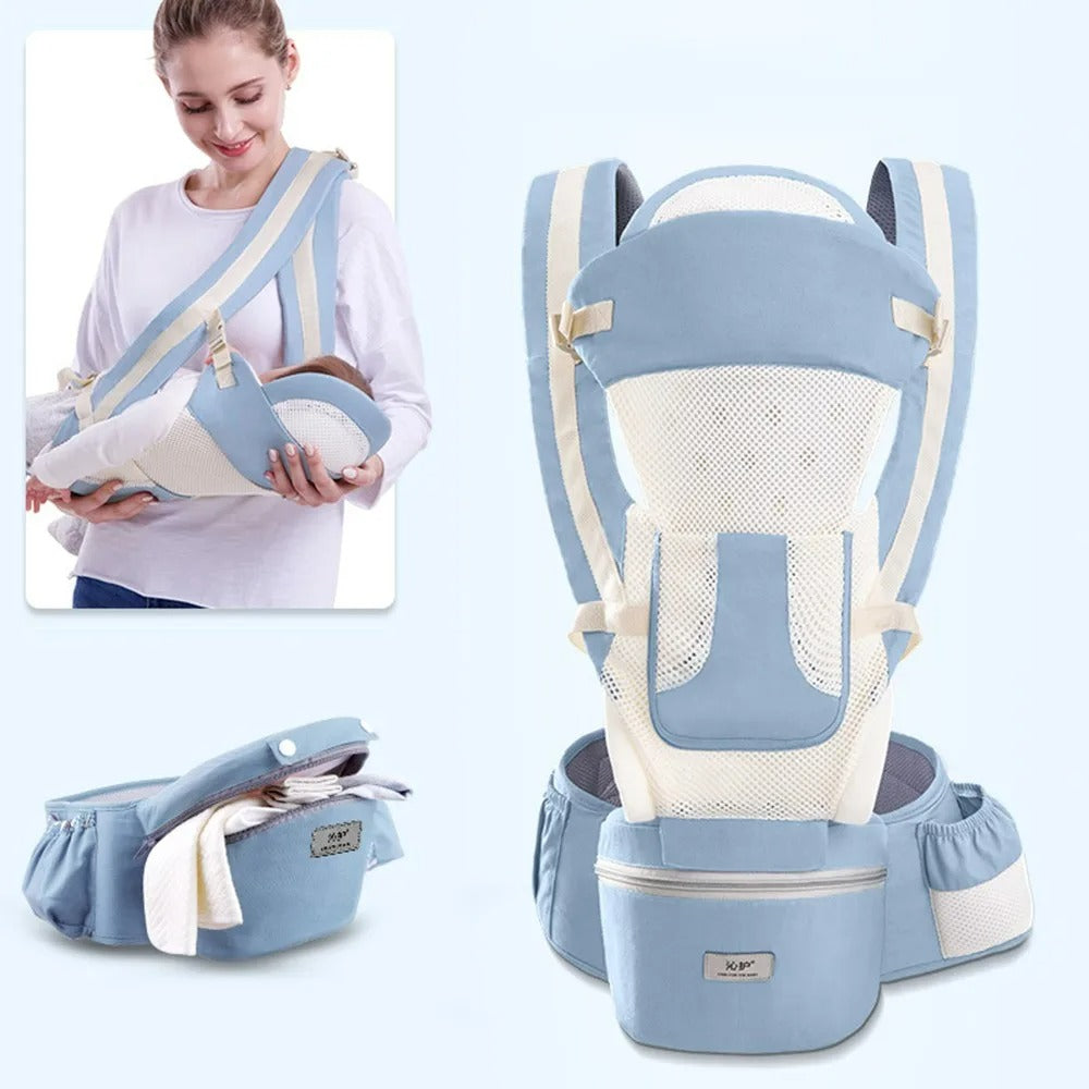 Çantalı Ergonomik Oturaklı Çift Yönlü Kanguru Bebek Taşıyıcı