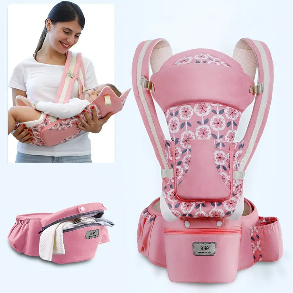 Çantalı Ergonomik Oturaklı Çift Yönlü Kanguru Bebek Taşıyıcı