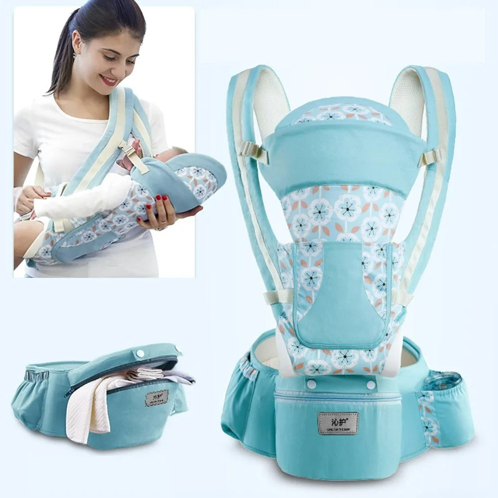 Çantalı Ergonomik Oturaklı Çift Yönlü Kanguru Bebek Taşıyıcı