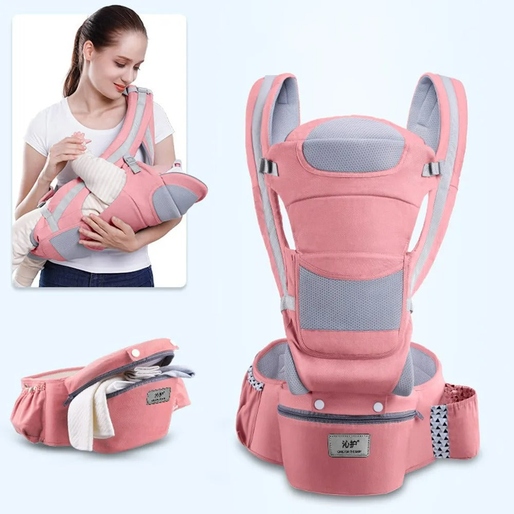 Çantalı Ergonomik Oturaklı Çift Yönlü Kanguru Bebek Taşıyıcı